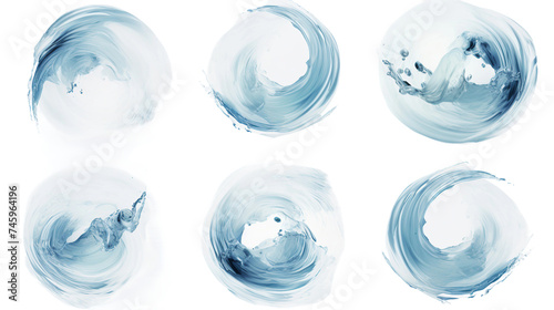 Water Splash: Energetic Liquid Motion in 3D Digital Art, Isolated on Transparent Background for Creative Designs and Vibrant Concepts.