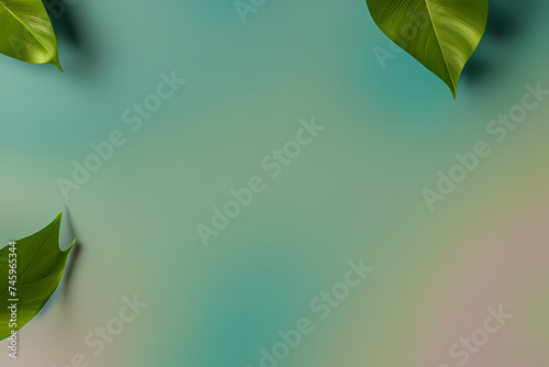 green leaves background, generative ai