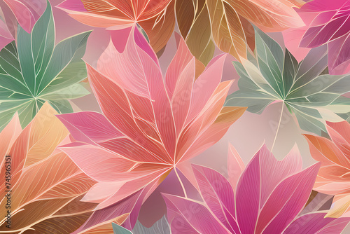 seamless floral pattern, generative ai