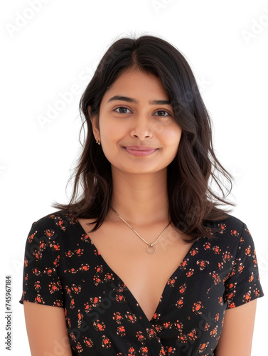 Indian woman transparent background