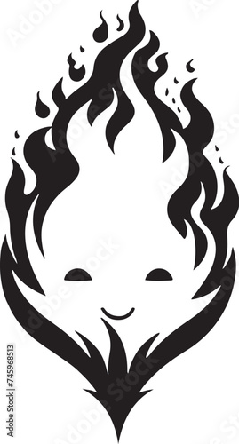 Wallpaper Mural illustration of a cute fire logo Torontodigital.ca