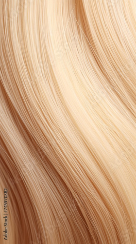 Golden blonde hair with a silky wavy texture. smoothness of blonde hair.