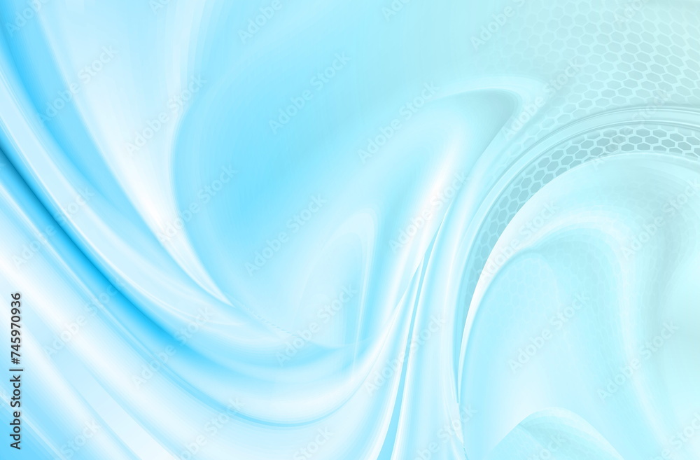 Fototapeta premium Abstract smooth light blue perspective background.