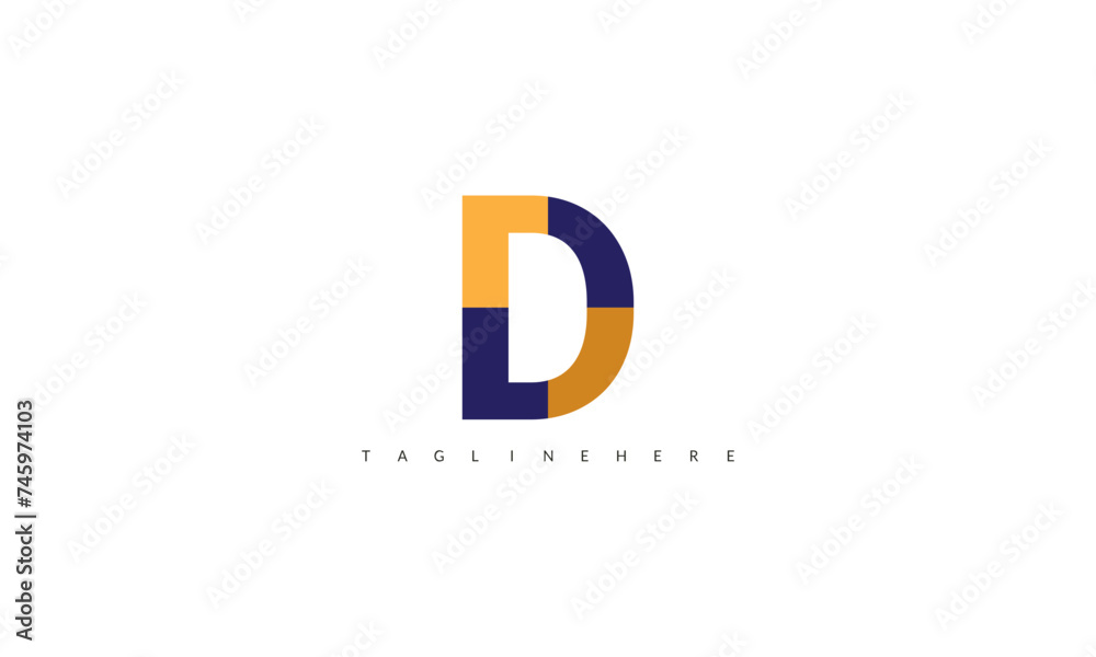 Creative Simple D Creative Logo Icon Design Vector Symbol illustration. Creative Simple D Creative Logo Icon Design Vector Symbol illustration.