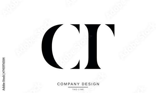 CT, TC Abstract Letters Logo Monogram Design Icon