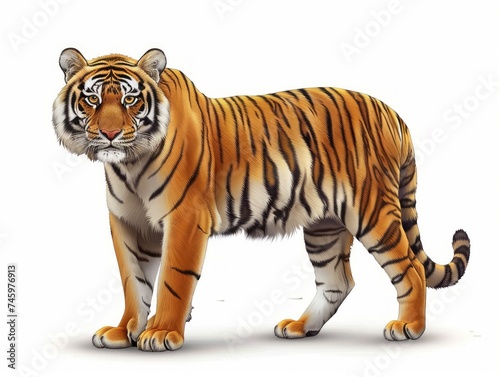 tiger isolated on white © masnasir