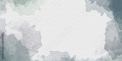 background abstrack photo hand painted watercolor with sky and clouds shape