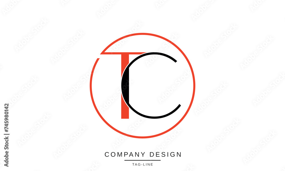 TC, CT Abstract Letters Logo Monogram Design Icon TC, CT Abstract Letters Logo Monogram Design Icon