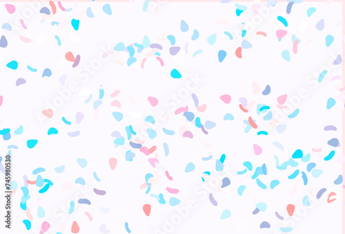Light Blue, Red vector background with abstract forms.