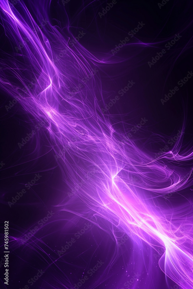 Obraz premium Dark purple abstract background. Magic nature. Neon pink on dark abstract art background.