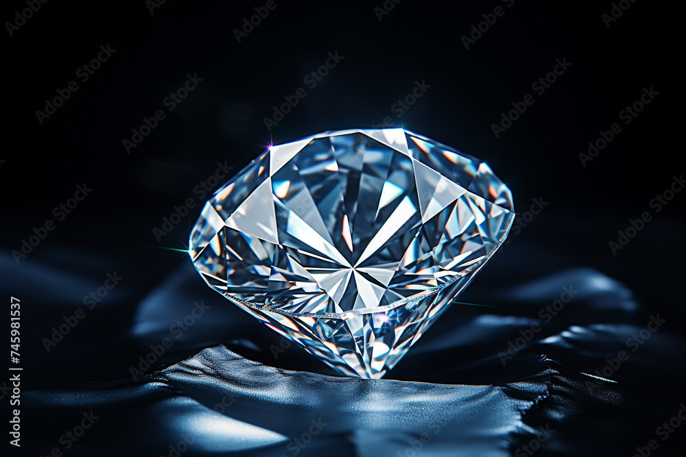 a beautiful diamond, shining diamond, black background a beautiful diamond, shining diamond, black background