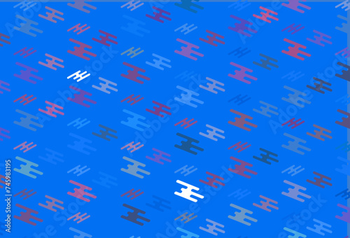 Light Blue, Red vector template with repeated sticks.