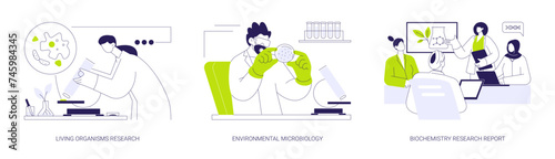 Environmental science abstract concept vector illustrations.