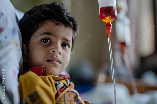 portrait of a child in a hospital world thalassemia day thalassemia awareness blood donation