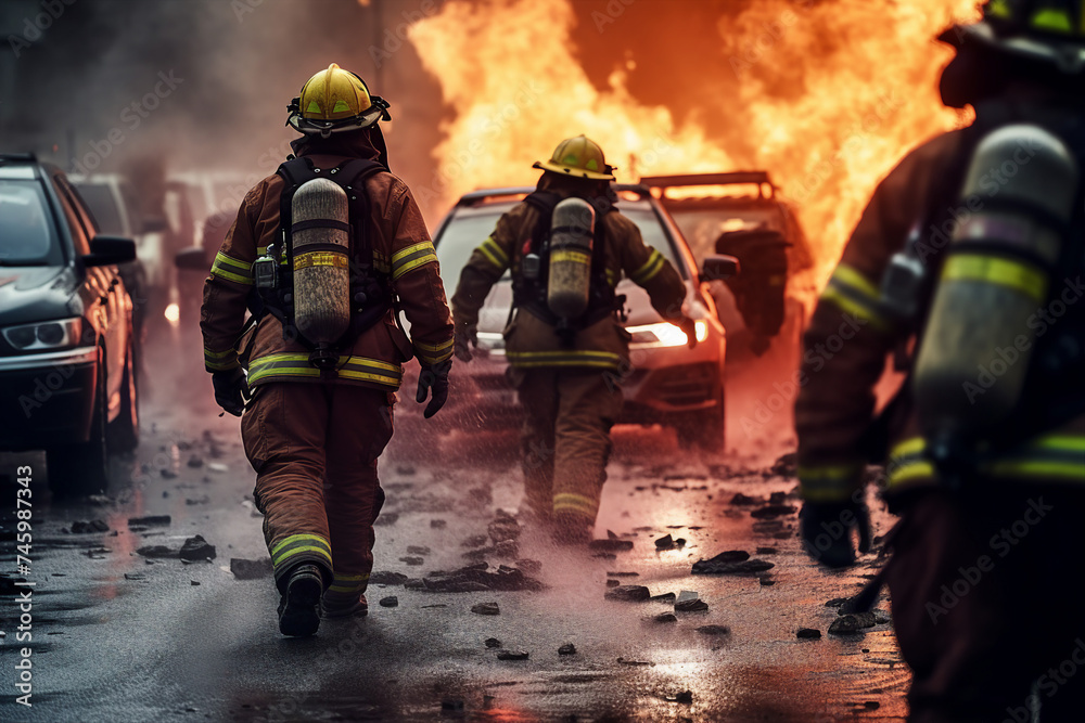 Car accident crash collision injury and damage made with generative AI Car accident crash collision injury and damage made with generative AI