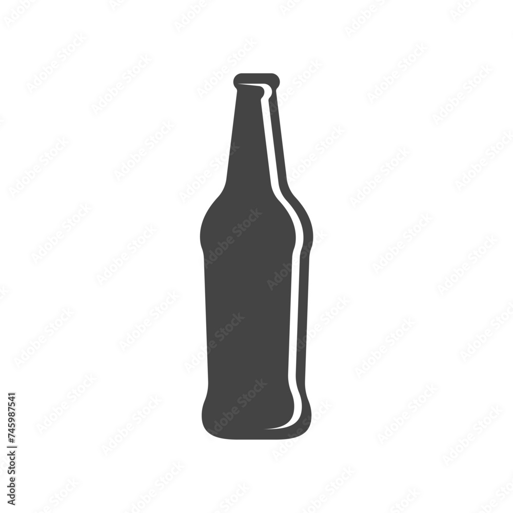 beer bottle icon design vector template beer bottle icon design vector template