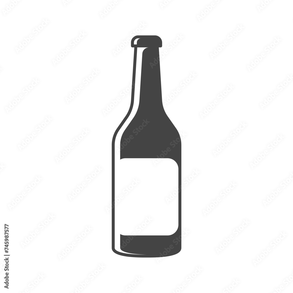 beer bottle icon design vector template beer bottle icon design vector template