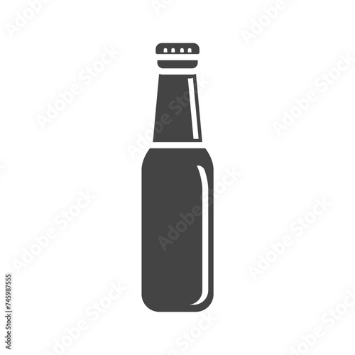 beer bottle icon design vector template