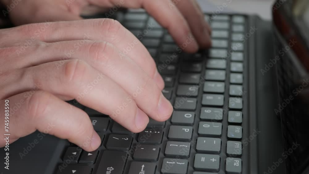 Hands, laptop and business man typing schedule, planning or email for digital proposal on office desk. Hands, laptop and business man typing schedule, planning or email for digital proposal on office desk.