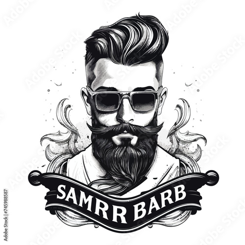 barbershop vector illustration concept