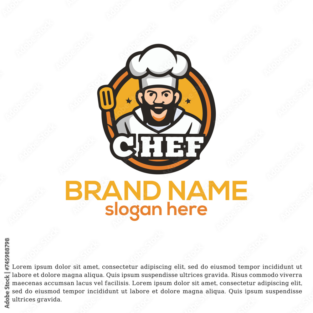 Culinary Charm: Detailed Chef Design