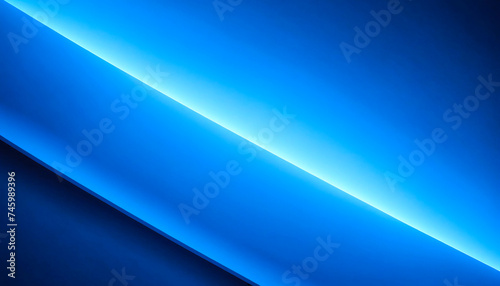 Abstract Glowing Blue Neon Lines Background