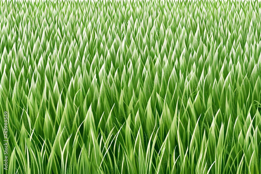 Obraz premium Backgrounds Of Green Grass, Isolated On White Background, Vector