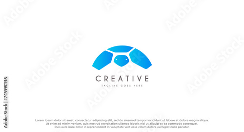 Turtle, tortoise logo design vector illustration.