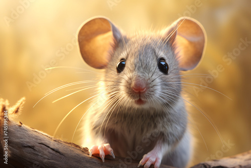 A field mouse, a pest that gnaws away at your home garden. © trompinex