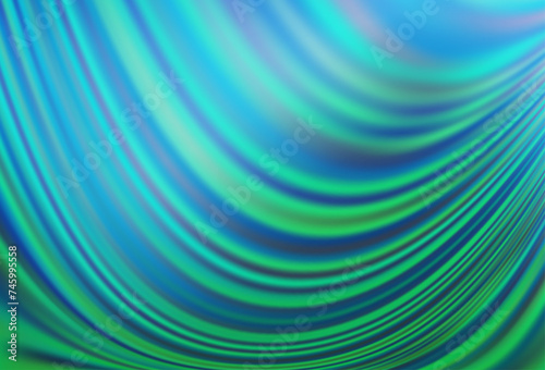Light Blue, Green vector background with lava shapes.
