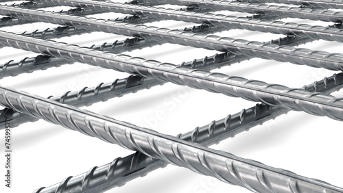 Armature on the white background. 3d rendering