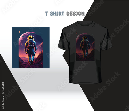 T-shirt design for print