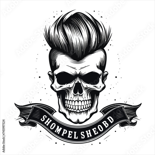 barbershop logo design vector