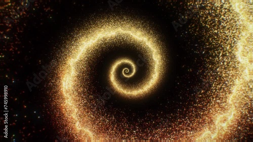 Endless Gold Particular, Animation.Full HD 1920×1080. 08 Second Long.