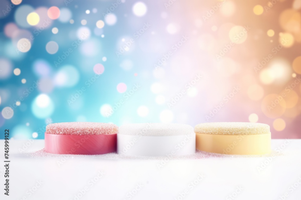 3D Podium with background soft bokeh, podium for product presentation, geometric shape for product display presentation, stage showcase, promotion display, Christmas, New year. 3D Podium with background soft bokeh, podium for product presentation, geometric shape for product display presentation, stage showcase, promotion display, Christmas, New year.