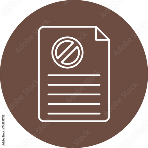 Resignation Vector Line Circle Icon For Personal And Comercial Use