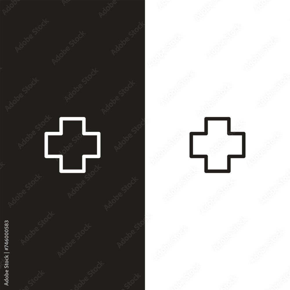 Fototapeta premium First Aid Sign Icon Vector Design