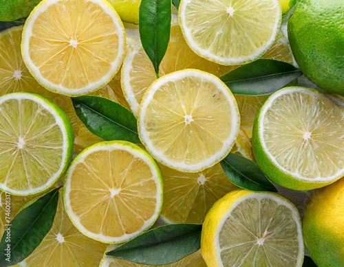 lemons and limes background.