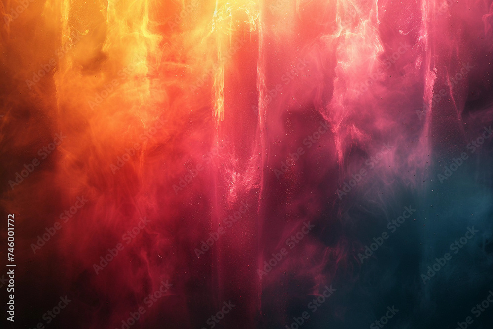 Vibrant multicolored abstract background with a textured gradient effect, suitable for wallpapers or graphic designs. paint, Retro blue violet red fume gradient background with grain texture, abstract