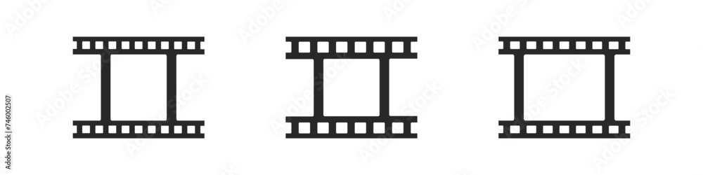 Camera film icon set. Vector illustration isolated Camera film icon set. Vector illustration isolated