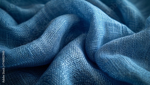Detailed shot of the linen cloth weave providing a feel of comfort, craftsmanship, and simplicity