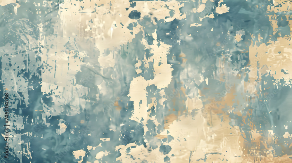 Distressed Coral and Teal Grunge Texture Background