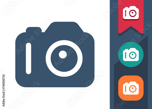Camera Icon. Digital Camera, Photo, Photography, DSLR Camera