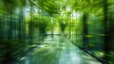 An idea for a green workplace. Generative Ai.