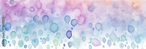 Soft watercolor background with blue and purple hues - Gentle and artistic watercolor background splashed with calming shades of blue and purple, suitable for various creative projects