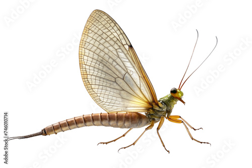 mayfly isolated on a transparent background