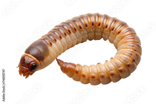 worm isolated on a transparent background photo