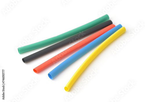 Colorful heat shrink tubing photo