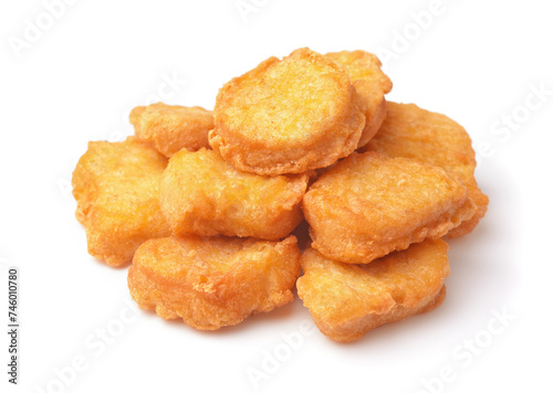 Fried crispy chicken nuggets