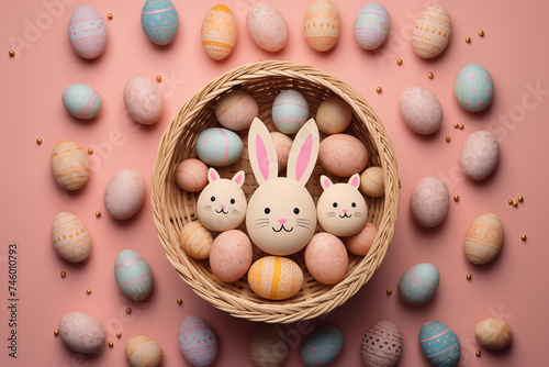 chocolate easter bunny and eggs © Natalia Aguiar